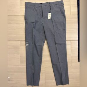 NWT Express Men's Gray Extra Slim Stretch Wrinkle Resistant 33x30 dress pants
